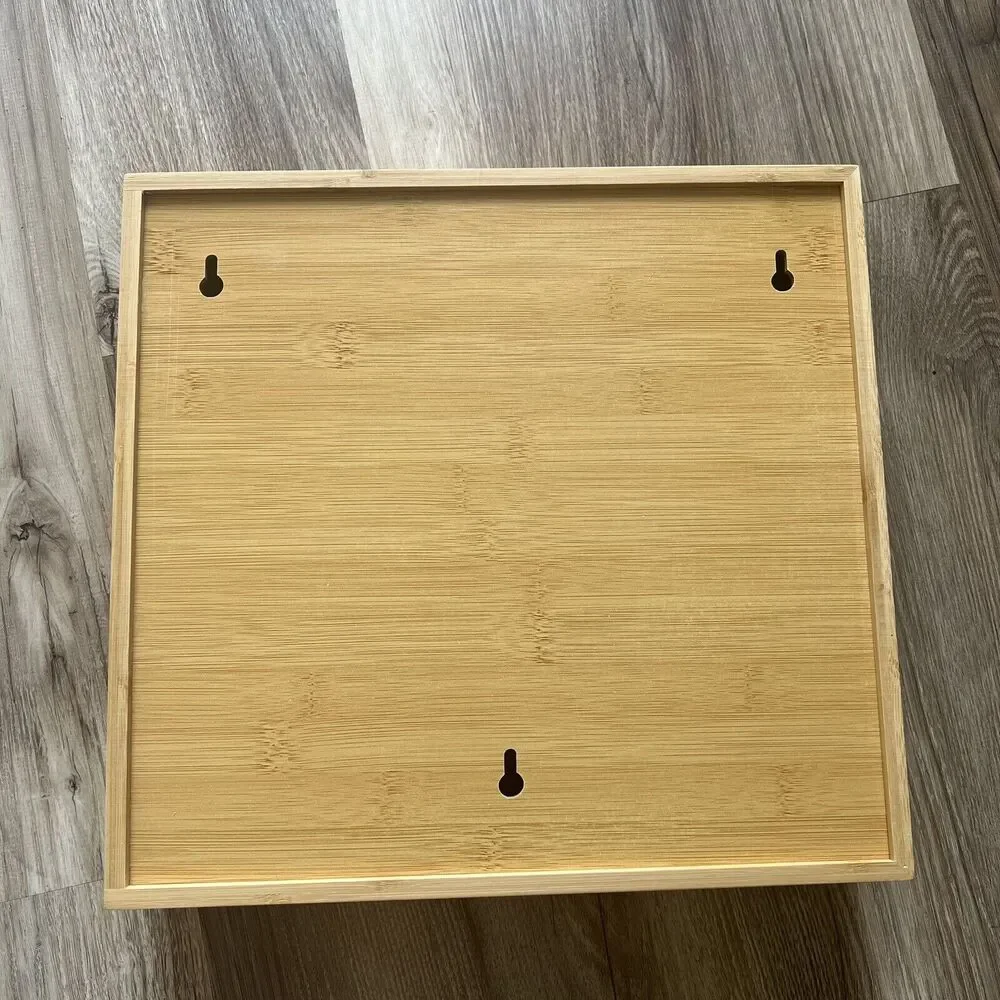 SpaceAid Bamboo Bag Organizer for Kitchen Drawer 13x12x3 Gently Used